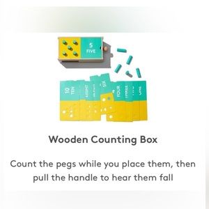 Lovevery Wooden Counting Box - like new